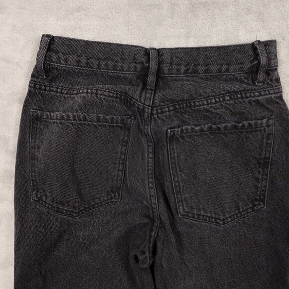 Pacsun Dad jean high rise relaxed straight women's 26 black button fly - Picture 11 of 13